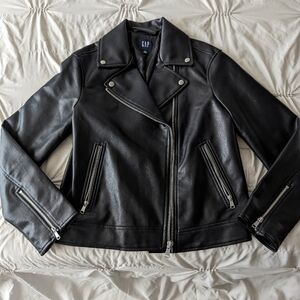 GAP Vegan Leather Moto Jacket